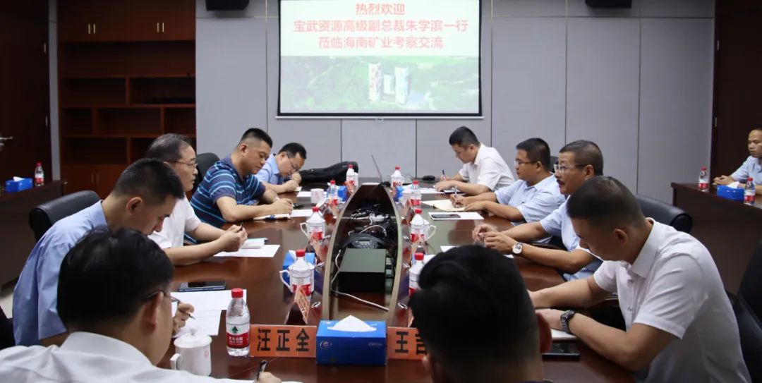 宝武资源高级副总裁朱学滨一行到访多盈体育【中国】 共商深化合作